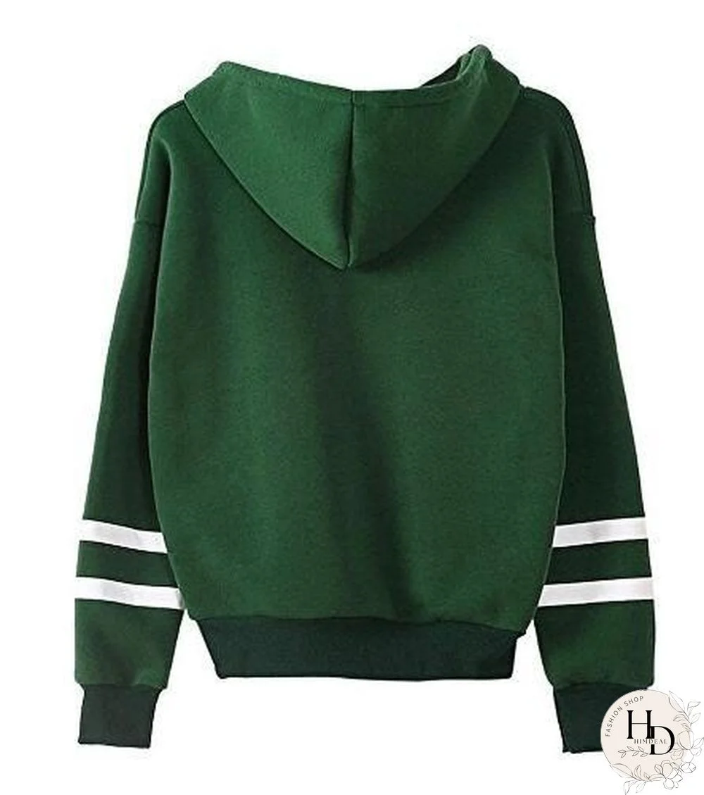 Fashion Love Gesture Style Hoodies Pullover Women Printed Casual Sport Outdoor Pocket Long Sleeve Hooded Sweatshirts Coat