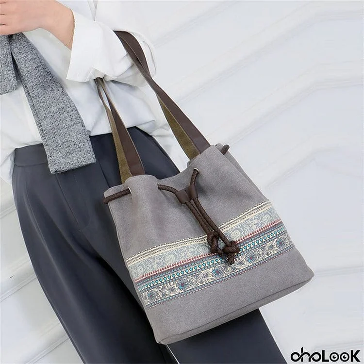 Ladies Fashion Boho Style Canvas Handbags