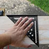 Miter Square Ruler Metric Miter Framing Measurement Ruler (7IN)