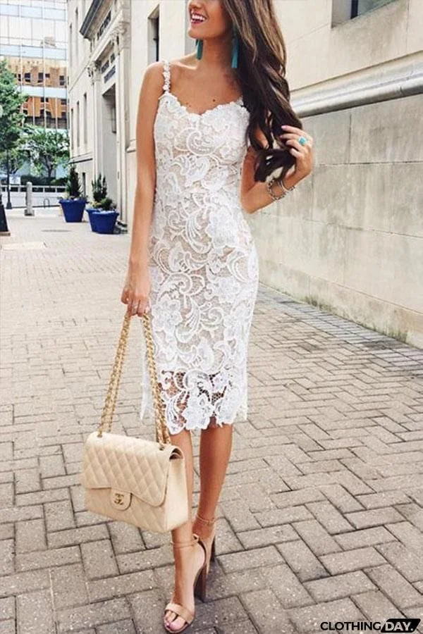 Molly Fashion Chic Sling Lace Dress