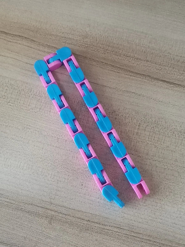 24-section Bicycle Plastic Chain Track Decompression Toy