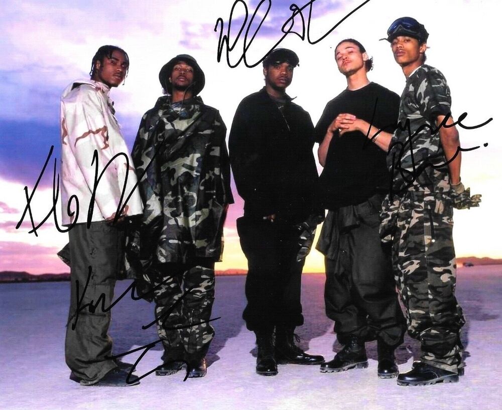 * BONE THUGS-N-HARMON<wbr/>Y * signed 8x10 Photo Poster painting * WISH , FRESH, KRAYZE & LAYZE * 6