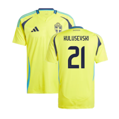 Schweden Dejan Kulusevski 21 Home Trikot 2024-2025