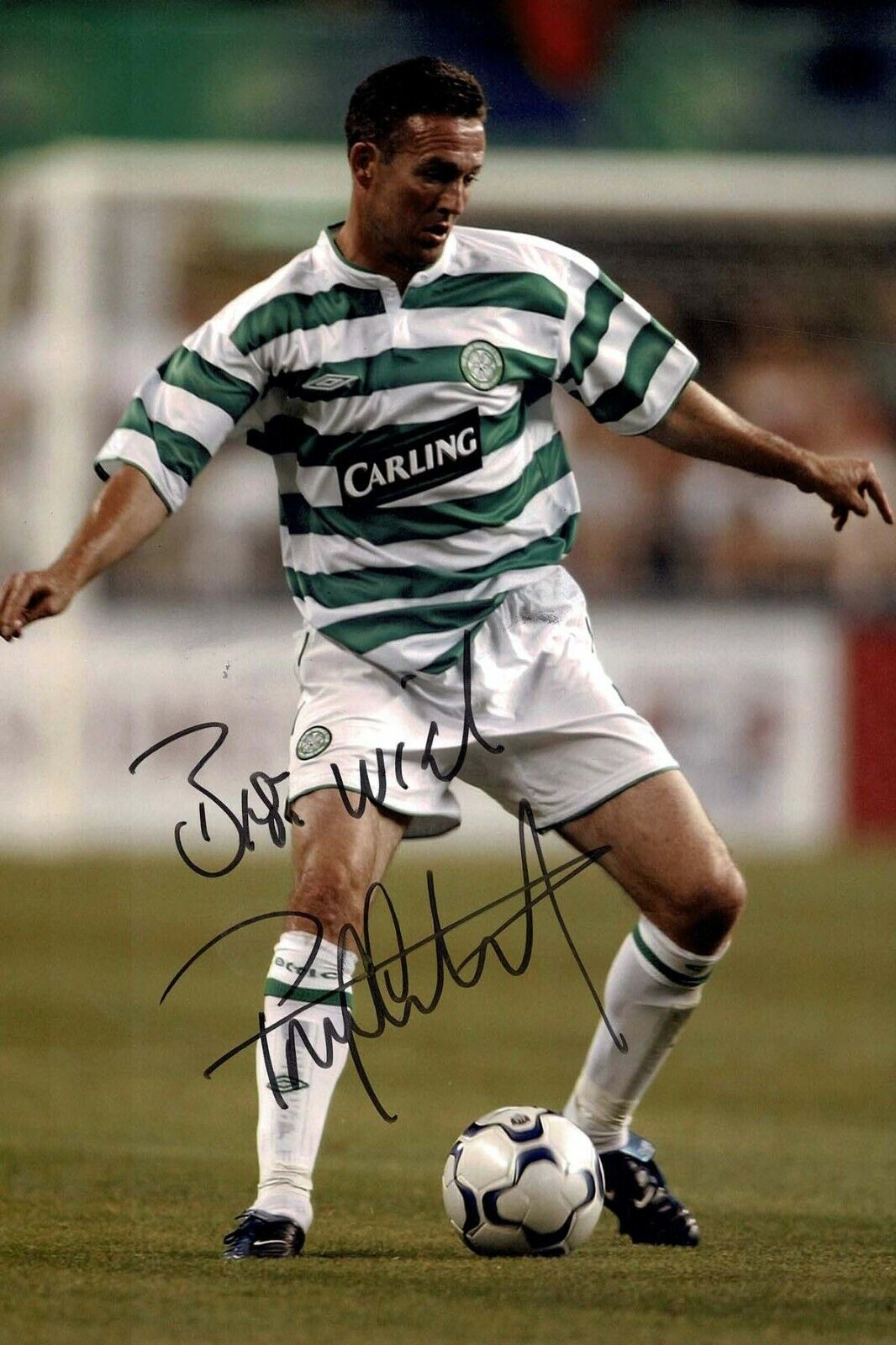 Paul LAMBERT Signed 12x8 Photo Poster painting AFTAL COA Autograph Celtic Legend