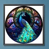 Diamond Painting-DIY Full Round Drill Stained Glass Peacock