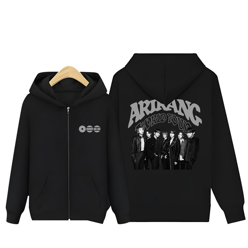 Official BTS Arirang Album Zip-up Hoodie - All Graphic Editions