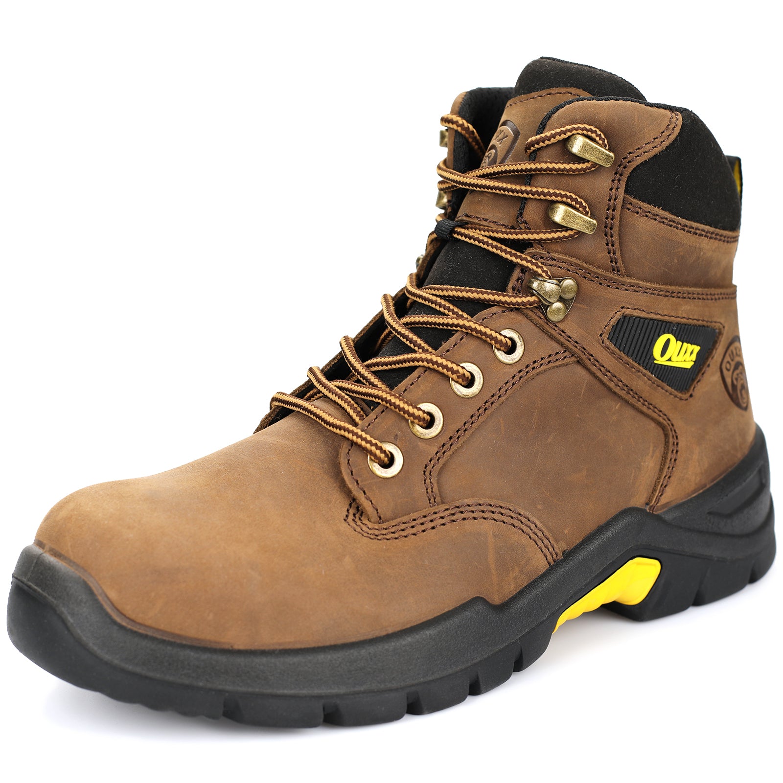 OUXX Men & Women Steel Toe Non-Slip Kevlar Puncture Resistant Waterproof ESD Work Boots