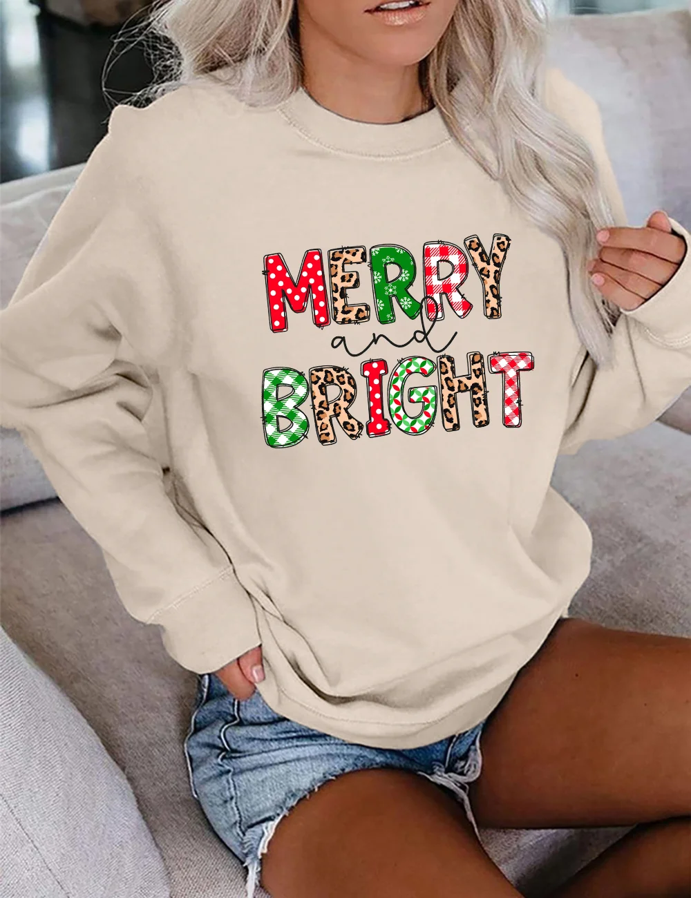 Merry and Bright Christmas Sweatshirt