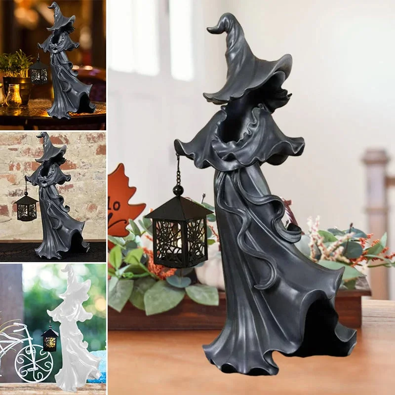 2023 Halloween Witch With Lantern Decoration