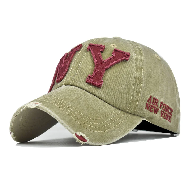 Men & Women Baseball Cap/ NY Embroidery BoneOutdoor Fitted Hat
