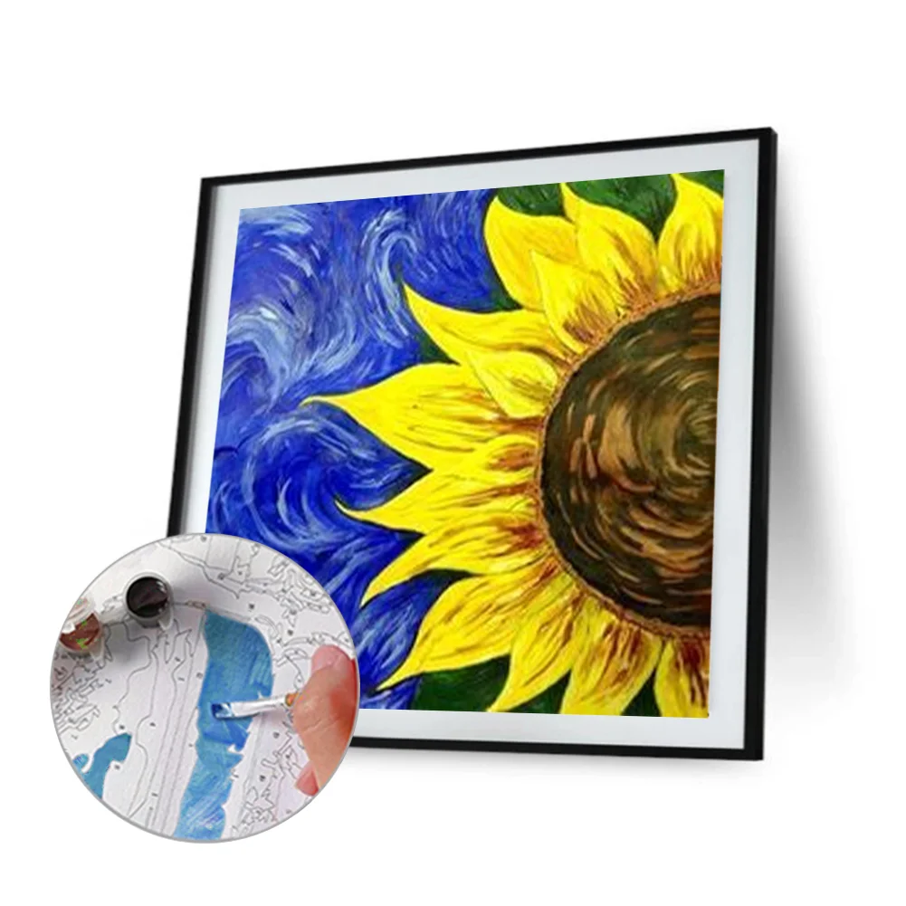 DIY Paint By Number 20*20cm - Sunflower