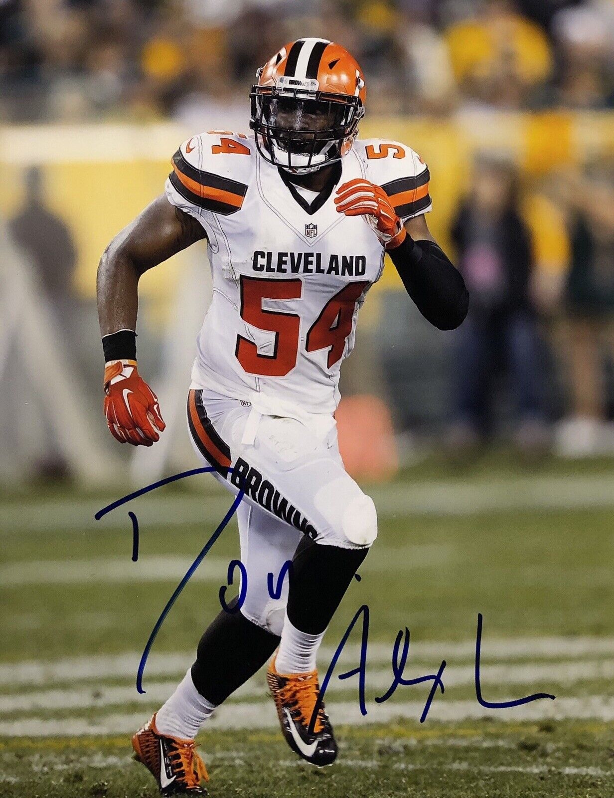 Dominique Alexander Signed Autographed Cleveland Browns 8x10 Photo Poster painting Coa