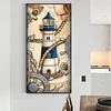 (40*80cm)Lighthouse - Full Round Drill Diamond Painting