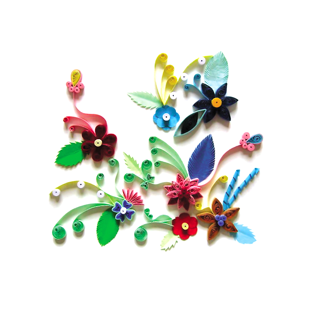

Color Flowers - Paper Quilling, 501 Original