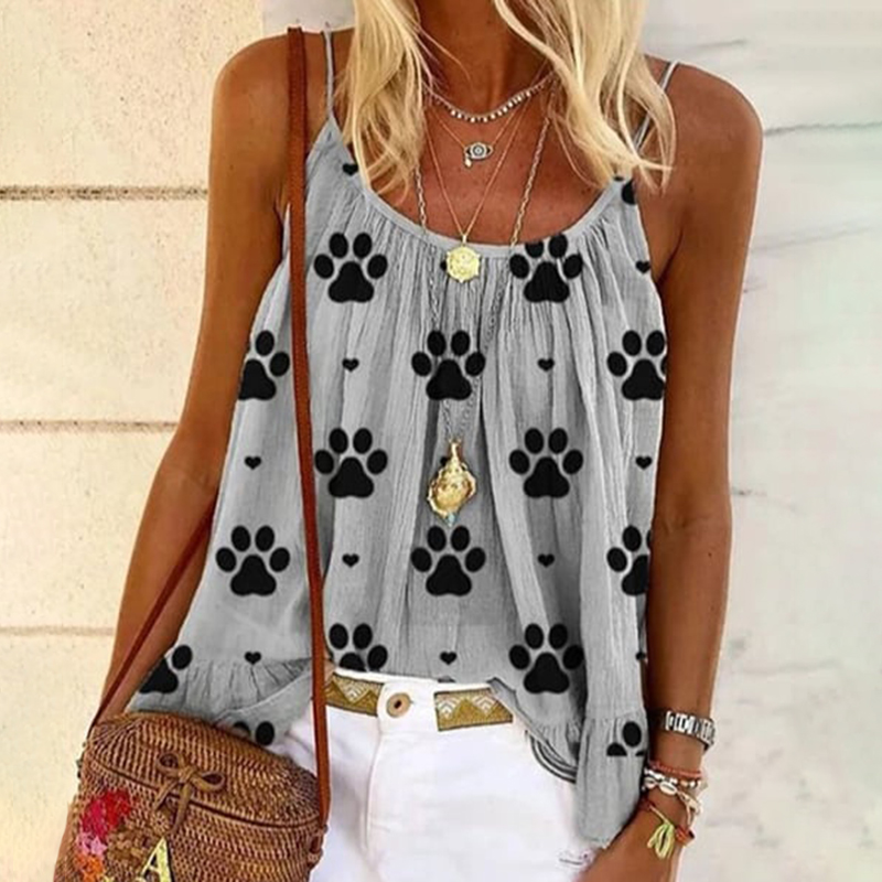 Dog Paw Print Tank Top wearshes