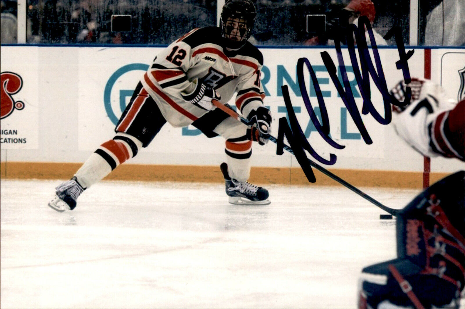 Nolan Valleau SIGNED 4x6 Photo Poster painting BOWLING GREEN STATE UNIVERSITY CHICAGO BLACKHAWKS