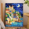 Night Seaside Castle- Round/Square AB Drills Diamond Painting(50x65cm)