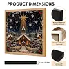 (20x20cm)Xmas Snow Town DIY Pearl Painting Art With Inner Wooden Framed Kit