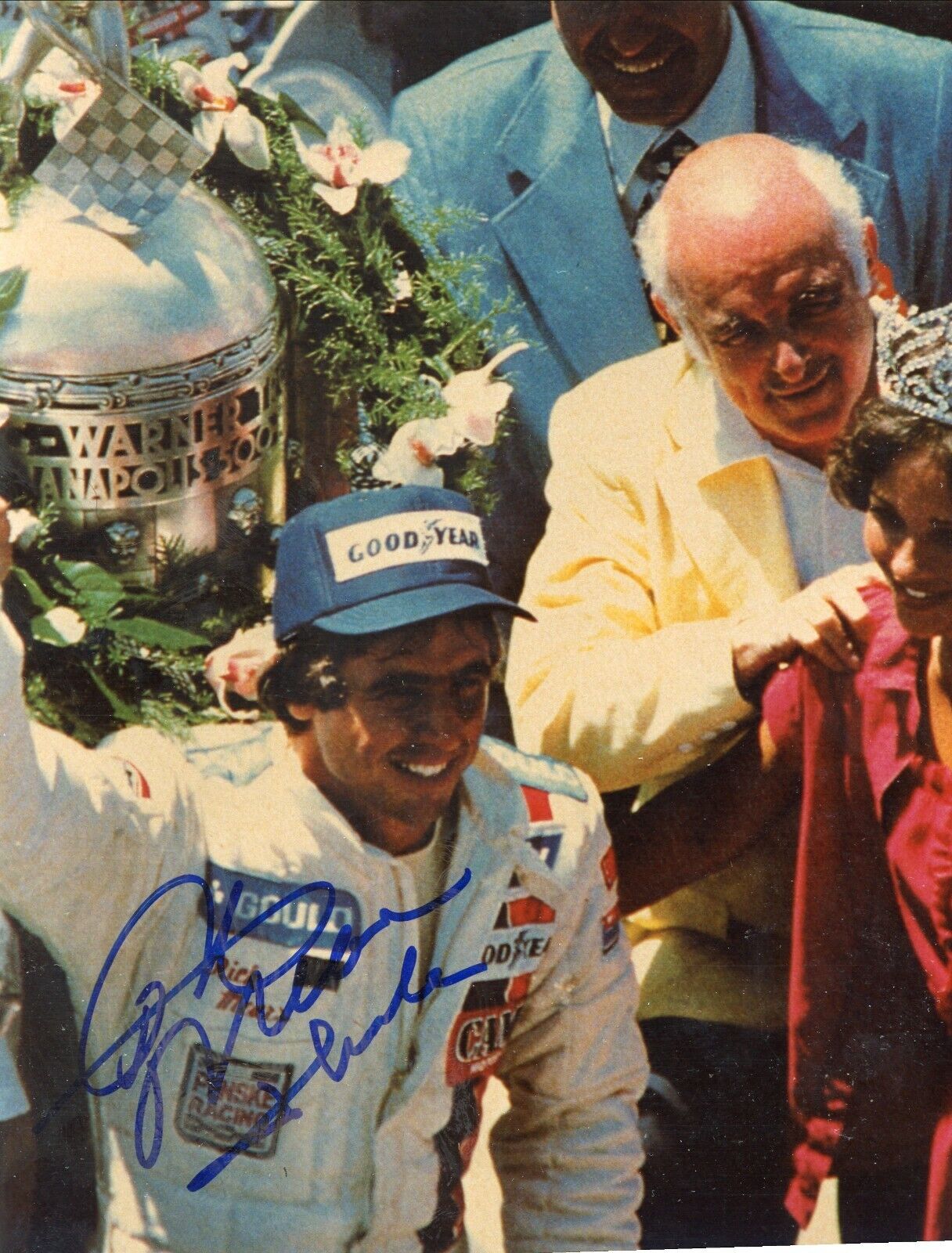 Rick Mears Indy 500 Champ Signed Autographed 8x10 Glossy Photo Poster painting COA