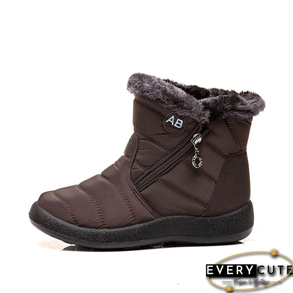 Women's Warm Waterproof Snow Boots Winter Non-slip Short Boots