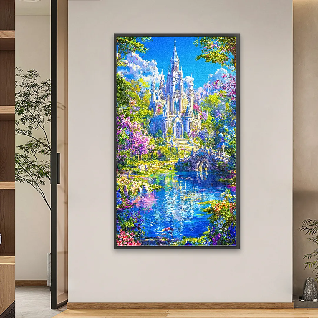 Castle 5D Full Round Drill DIY Diamond Painting Kit for Adults 40x70CM