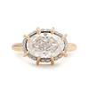 14K Yellow & White Gold 2.5ct Oval Cut Lab Diamond Halo Ring