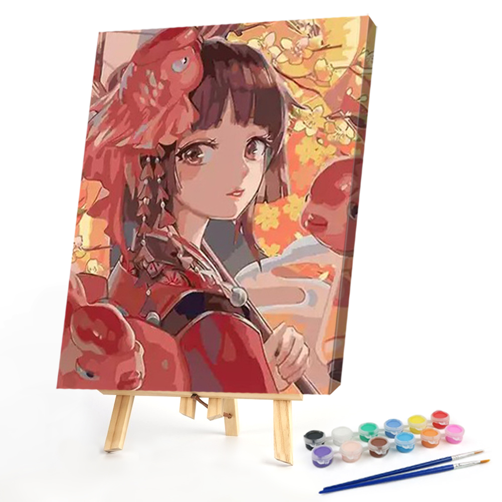 

40*50CM - Paint By Numbers - Anime Girl, 501 Original