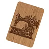 Wooden Needle Box Built-in Strong Magnet Needles Storage Holder with Lid Pin Organizer for Quilters Sewers Craft Supplies Gift