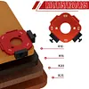 Woodworking Router Templates R10-R25/R30-R50 Radius Jig Arc Angle Template