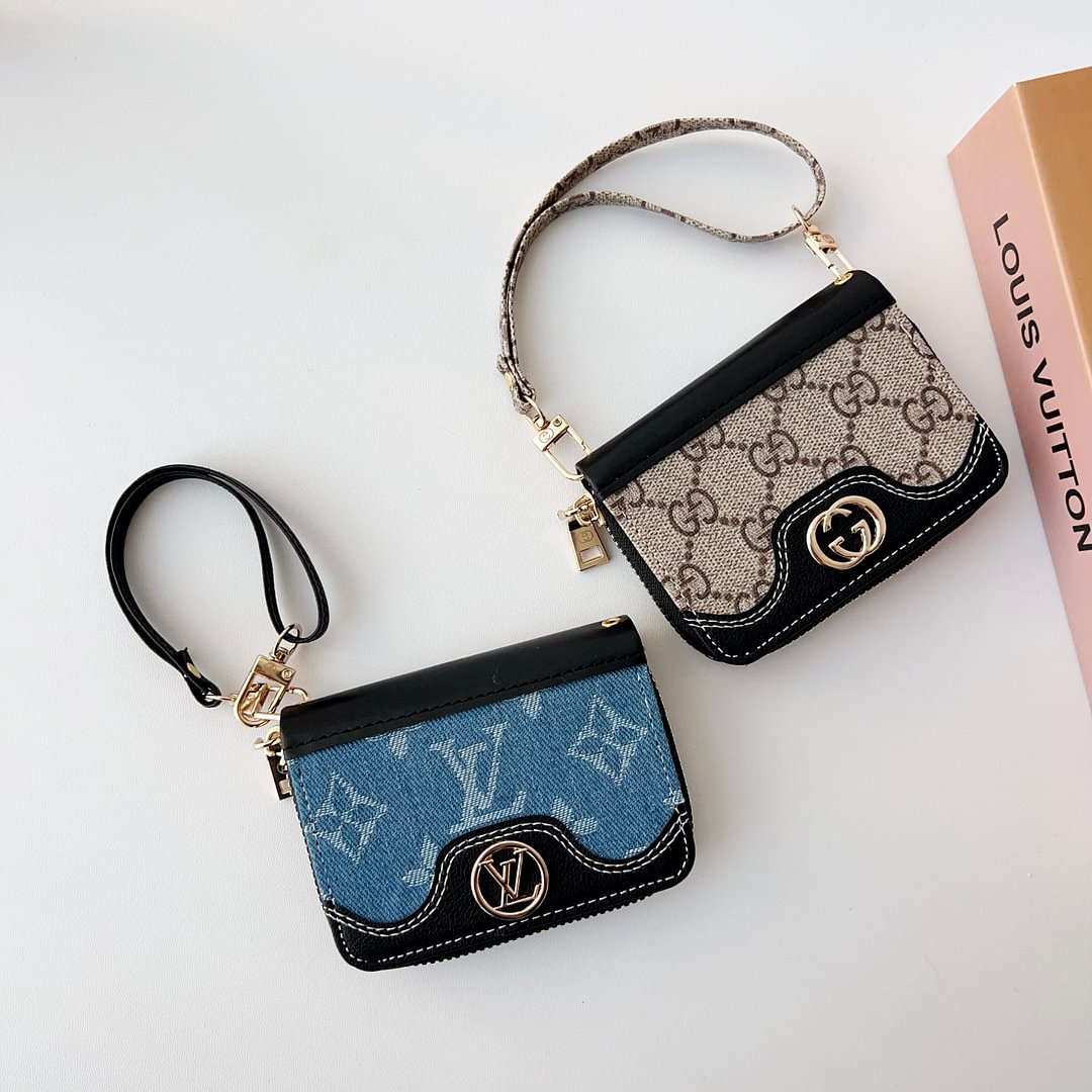 Mini Louis Vuitton Handbag Zip Wallet Gucci Card Holder Leather Coin Purse