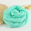 Solid Color Soft Cotton Linen Scarf Women Hijab Shawl