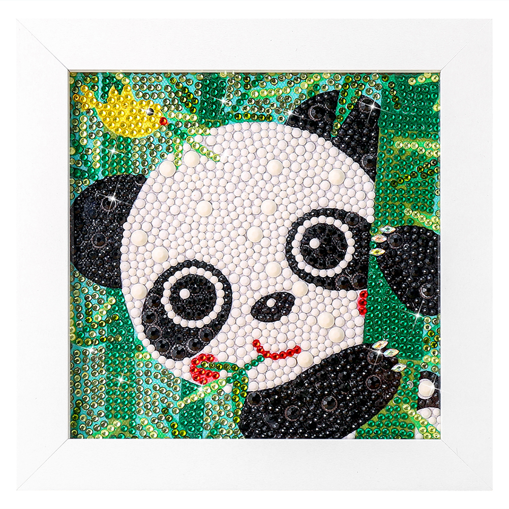 

15*15CM - Special Shaped Diamond Painting - Panda (With Frame), 501 Original