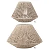 Woven Paper Rope Lamp Shade Simulation Rattan Light Shade for Living Room Hotel