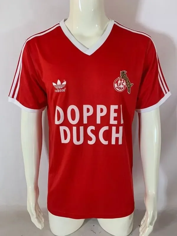 Retro 1983-1985 FC Köln Away Red Soccer Jersey