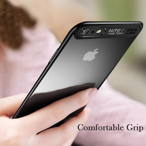 Ultra Thin Shockproof TPU Transparent Back Protective Case for iPhone X 8Plus 8 7Plus 7 6sPlus 6Plus 6S 6