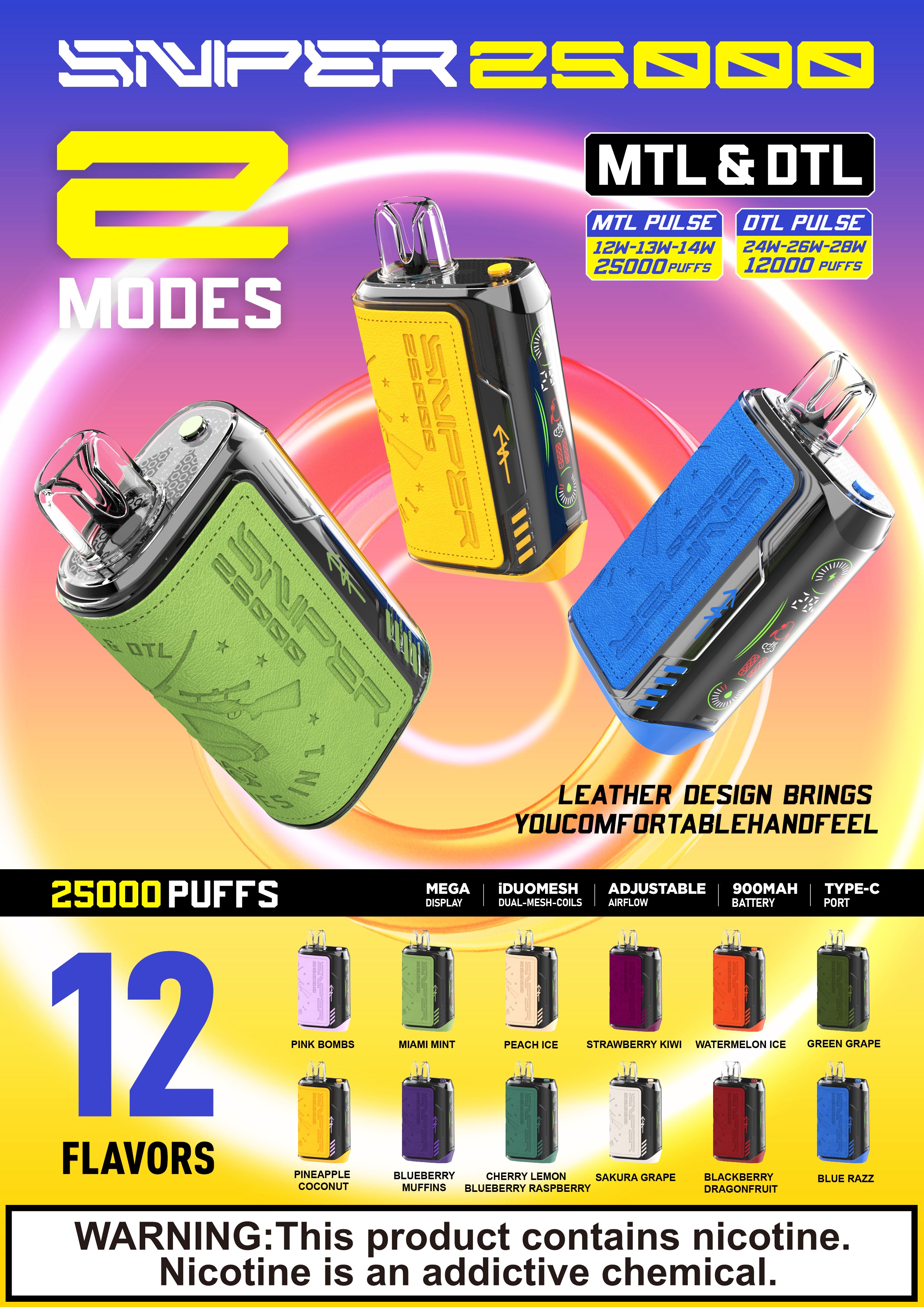 VAPMOD Sniper 25000 Puffs Disposable Vape Wholesale VAPMOD OPVape