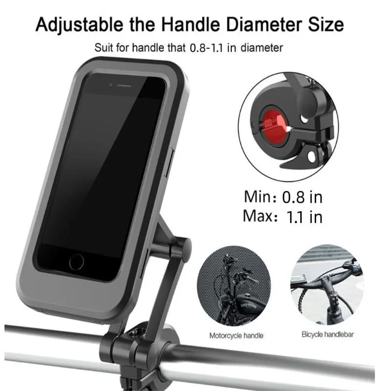 Waterproof mobile phone navigation holder for motorcycle/bicycle riding