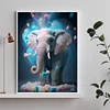 Diamond Painting -DIY Full Square Drill Elephant（35*45 CM)