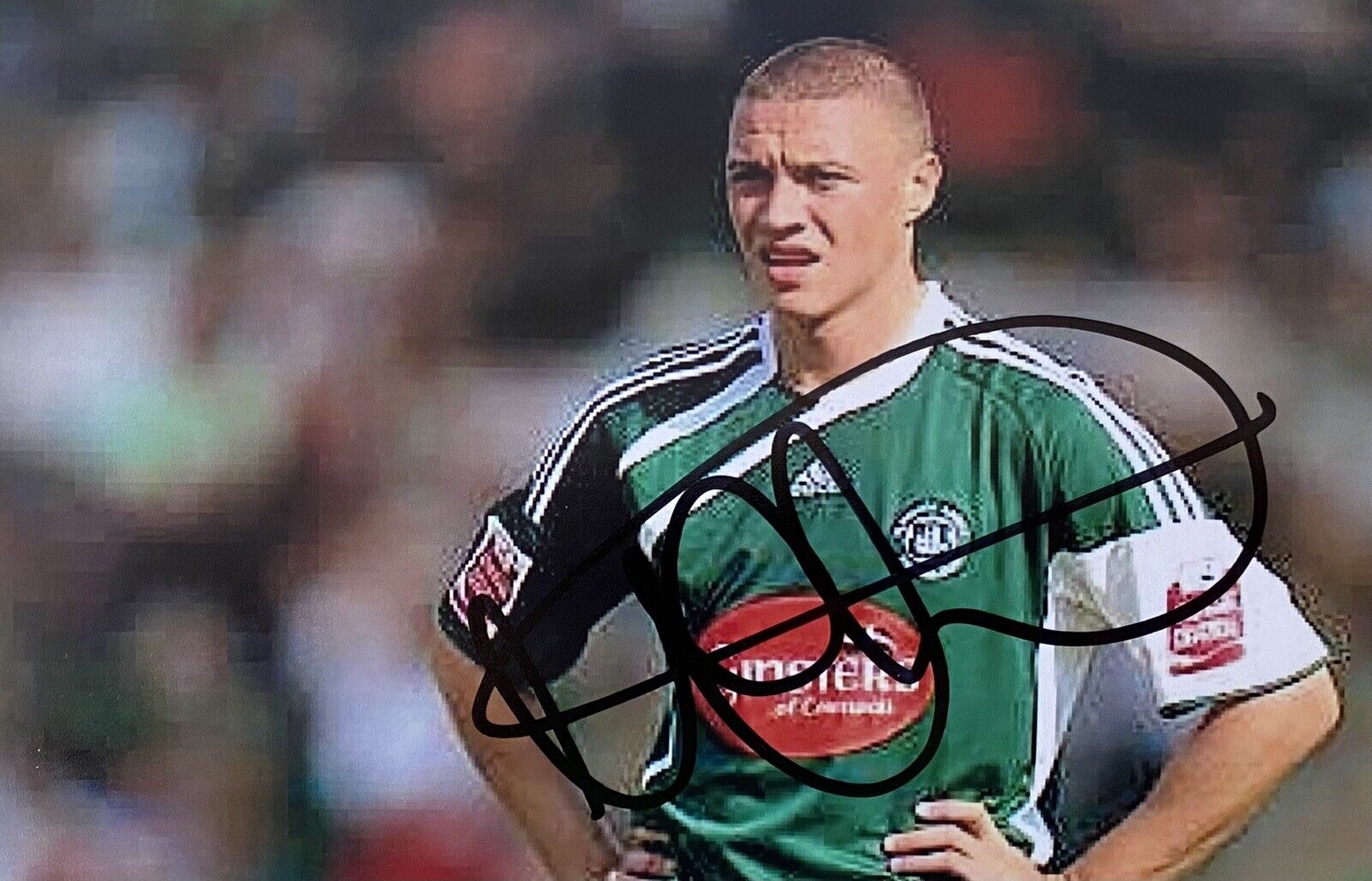 James Chester Genuine Hand Signed Plymouth Argyle 6X4 Photo Poster painting