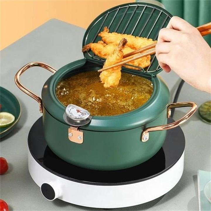 Hugoiio™ Frying pan/pan/deep-bottom pan/home fashion multi-function pan