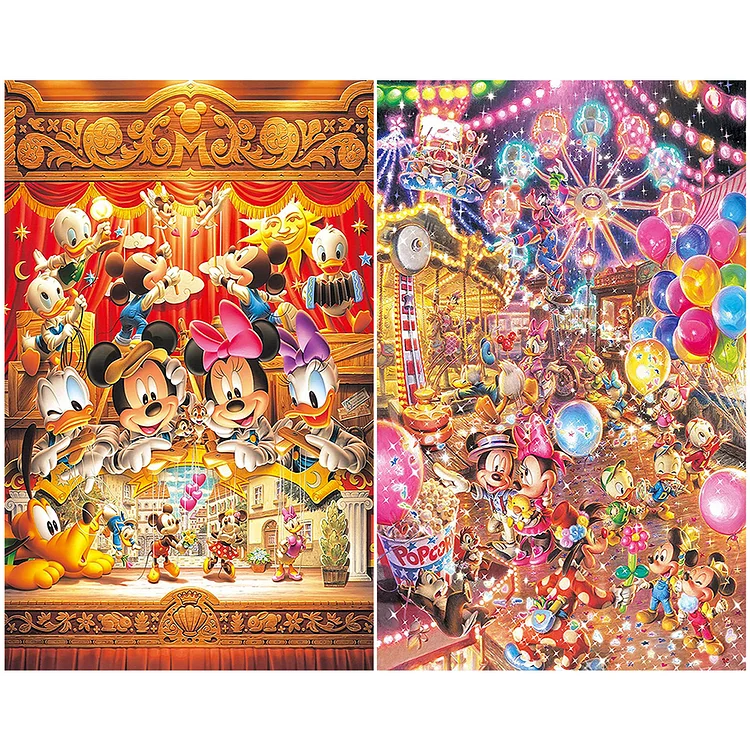 Disney Mickey Mouse - Full Round Drill Diamond Painting - 50*80CM