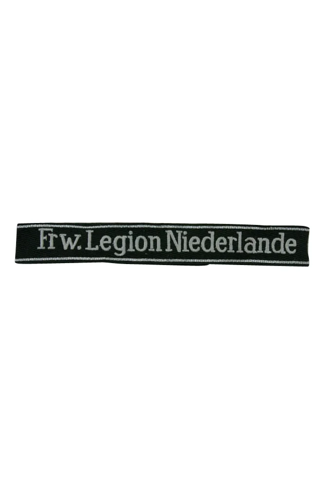   Elite 23th Volunteer Pz.Gren.Div. Frw. Legion Niederland EM/NCO Cuff Title German-Uniform