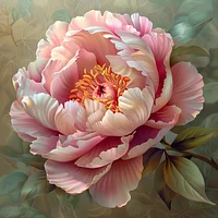 Blooming Peony Grace - Diamond Painting