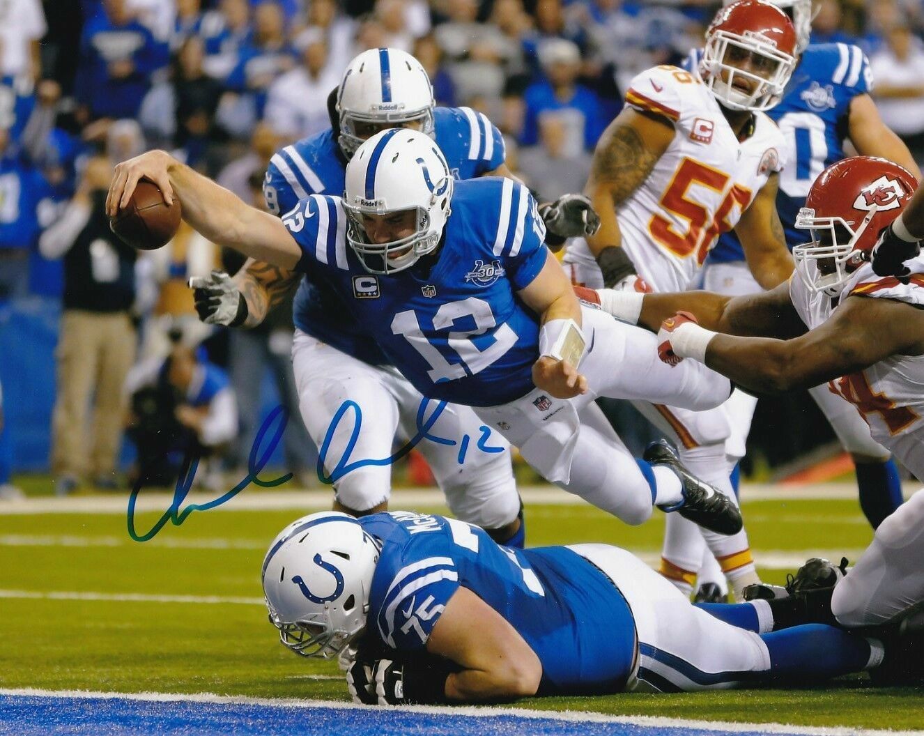 Andrew Luck Autographed Signed 8x10 Photo Poster painting ( Colts ) REPRINT ,
