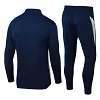 2025-2026 Portugal Half-Pull Training Suit Royal Blue Football Shirt Set