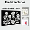 DIY Pearl Painting Jellyfish for Home Wall Decor with Frame(20x30cm)