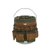 BucketBoss 5 Gallon Bucket Canvas Tool Holder and Organizer with 56 Pockets & Bucket Stacker Small Parts Organizer, Yellow