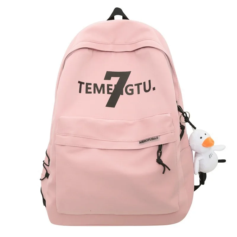 Skygamedeals Trendy Large Capacity Letter Printed Backpack For Middle High School Students Men Women's Dual Shoulder Bag Commute Backpack Casual Daypacks & Backpacks