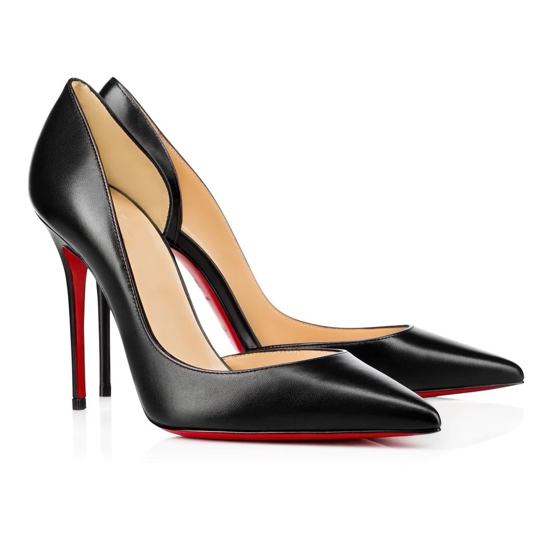 100mm Red Bottom Women's Party Wedding Heels Pumps-MERUMOTE