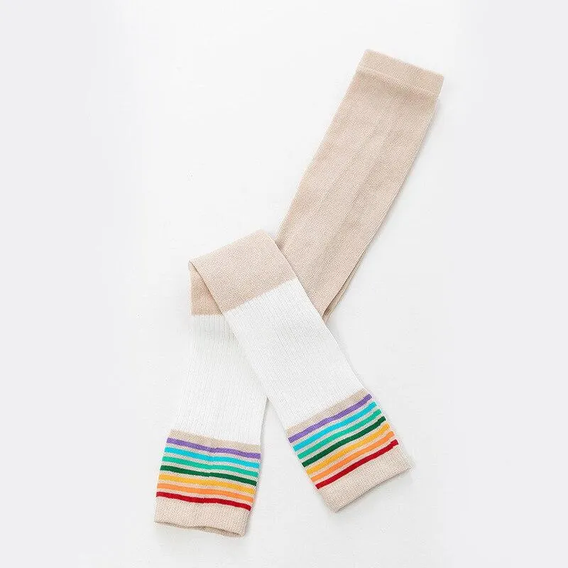 Winter Girls Tights Stockings For Kids Autumn Warm Thick Knitted Pants Children Knitted Candy Color Long Leggings Pantyhose 1-9Y